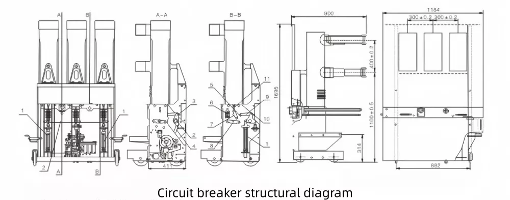 36kV Indoor High Voltage Circuit Breaker